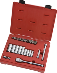 Proto® 3/8" Drive 22 Piece Socket Set - 12 Point - Best Tool & Supply