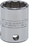 Proto® Tether-Ready 3/8" Drive Socket 18 mm - 12 Point - Best Tool & Supply