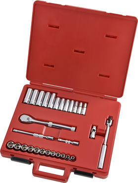 Proto® 3/8" Drive 29 Piece Metric Socket, Combination Set - 6 Point - Best Tool & Supply