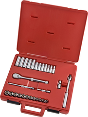 Proto® 3/8" Drive 29 Piece Metric Socket, Combination Set - 6 Point - Best Tool & Supply