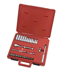 Proto® 3/8" Drive 29 Piece Metric Socket, Combination Set - 12 Point - Best Tool & Supply