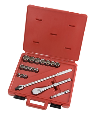 Proto® 1/2" Drive 18 Piece Socket Set - 12 Point - Best Tool & Supply