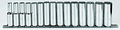 Proto® 1/2" Drive 15 Piece Metric Deep Socket Set - 12 Point - Best Tool & Supply