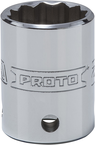 Proto® Tether-Ready 1/2" Drive Socket 22 mm - 12 Point - Best Tool & Supply