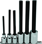 Proto® 1/2" Drive 6 Piece Extra Long Hex Bit Set - Best Tool & Supply