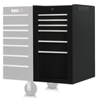 Proto® 550S Side Cabinet - 6 Drawer, Gloss Black - Best Tool & Supply