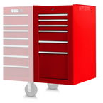 Proto® 550S Side Cabinet - 6 Drawer, Gloss Red - Best Tool & Supply