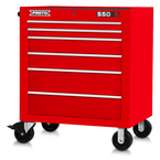 Proto® 550S 34" Roller Cabinet - 6 Drawer, Gloss Red - Best Tool & Supply