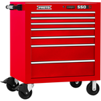 Proto® 550S 34" Roller Cabinet - 7 Drawer, Gloss Red - Best Tool & Supply