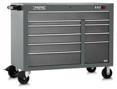 Proto® 550E 50" Power Workstation - 10 Drawer, Dual Gray - Best Tool & Supply