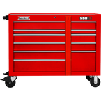 Proto® 550S 50" Workstation - 10 Drawer, Gloss Red - Best Tool & Supply