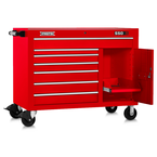 Proto® 550S 50" Workstation - 7 Drawer & 1 Shelf, Gloss Red - Best Tool & Supply