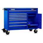 Proto® 550S 50" Workstation - 8 Drawer & 2 Shelves, Gloss Blue - Best Tool & Supply
