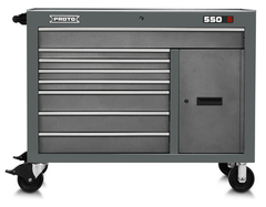 Proto® 550S 50" Workstation - 8 Drawer & 1 Shelf, Dual Gray - Best Tool & Supply