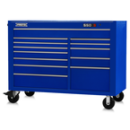 Proto® 550S 57" Workstation - 13 Drawer, Gloss Blue - Best Tool & Supply