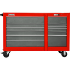 Proto® 550S 66" Workstation with Removable Lock Bar- 11 Drawer- Safety Red & Gray - Best Tool & Supply