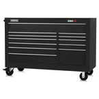 Proto® 550S 66" Workstation - 12 Drawer, Gloss Black - Best Tool & Supply