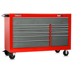 Proto® 550S 66" Workstation - 12 Drawer, Safety Red and Gray - Best Tool & Supply