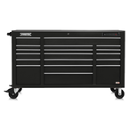 Proto® 550E 67" Front Facing Power Workstation w/ USB - 18 Drawer, Gloss Black - Best Tool & Supply