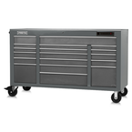 Proto® 550E 67" Front Facing Power Workstation w/ USB - 18 Drawer, Dual Gray - Best Tool & Supply