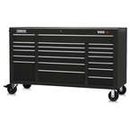Proto® 550S 67" Workstation - 20 Drawer, Gloss Black - Best Tool & Supply