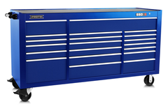 Proto® 550S 78" Workstation - 20 Drawer, Gloss Blue - Best Tool & Supply