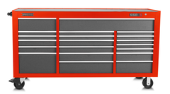 Proto® 550S 78" Workstation - 20 Drawer, Safety Red and Gray - Best Tool & Supply