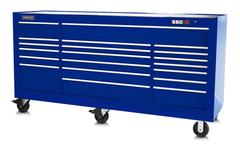 Proto® 550S 88" Workstation - 18 Drawer, Gloss Blue - Best Tool & Supply