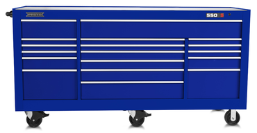 Proto® 550S 88" Workstation - 20 Drawer, Gloss Blue - Best Tool & Supply