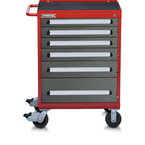 Proto® 560S 30" Roller Cabinet- 6 Drawer- Safety Red & Gray - Best Tool & Supply