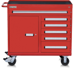 Proto® 560S 45" Workstation- 6 Drawer & 1 Shelf- Gloss Red - Best Tool & Supply