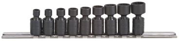 Proto® 1/4" Drive 9 Piece Metric Universal Impact Socket Set - 12 Point - Best Tool & Supply