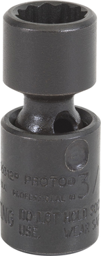 Proto® 1/4" Drive Universal Impact Socket 3/8" - 12 Point - Best Tool & Supply