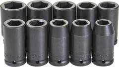 Proto® 3/4" Drive 10 Piece Impact Socket Set - 6 Point - Best Tool & Supply