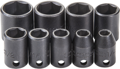 Proto® 3/8" Drive 9 Piece Impact Socket Set - 6 Point - Best Tool & Supply