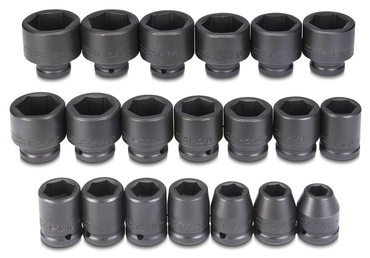 Proto® 3/4" Drive 20 Piece Impact Socket Set - 6 Point - Best Tool & Supply