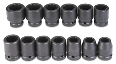 Proto® 3/4" Drive 13 Piece Impact Socket Set - 12 Point - Best Tool & Supply