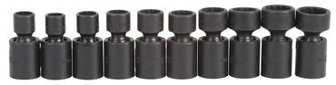 Proto® 3/8" Drive 10 Piece Metric Universal Impact Socket Set - 12 Point - Best Tool & Supply