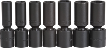 Proto® 1/2" Drive 7 Piece Deep Metric Universal Impact Socket Set - 6 Point - Best Tool & Supply