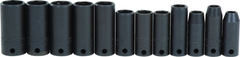 Proto® 3/8" Drive 12 Piece Metric Thin Wall Deep Impact Socket Set - 6 Point - Best Tool & Supply