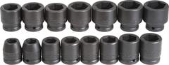 Proto® 3/4" Drive 15 Piece Impact Socket Set - 6 Point - Best Tool & Supply