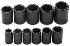 Proto® 1/2" Drive 11 Piece Impact Socket Set - 6 Point - Best Tool & Supply