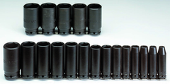 Proto® 1/2" Drive 19 Piece Deep Impact Socket Set - 6 Point - Best Tool & Supply