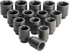 Proto® 1" Drive 15 Piece Deep Impact Socket Set - 6 Point - Best Tool & Supply