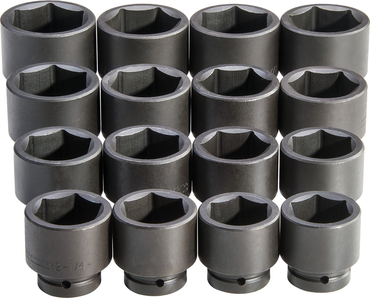 Proto® 1" Drive 16 Piece Impact Socket Set - 6 Point - Best Tool & Supply