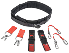 Proto® Tethering Large Comfort Belt Set with (2) Belt Adapter (JBELTAD2) and D-Ring Wrist Strap System (2) JWS-DR and (2) JLANWR6LB - Best Tool & Supply