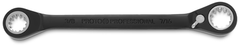 Proto® Black Chrome Double Box Reversible Ratcheting Wrench 3/8" x 7/16" - Spline - Best Tool & Supply