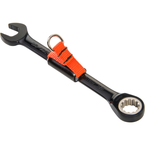 Proto® Tether-Ready Black Chrome Combination Non-Reversible Ratcheting Wrench 7/16" - Spline - Best Tool & Supply
