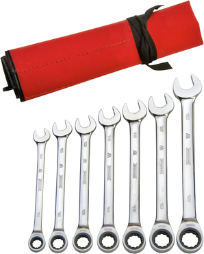 Proto® 7 Piece Full Polish Metric Ratcheting Wrench Set - 12 Point - Best Tool & Supply