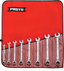 Proto® 8 Piece Full Polish Metric Ratcheting Wrench Set - 12 Point - Best Tool & Supply